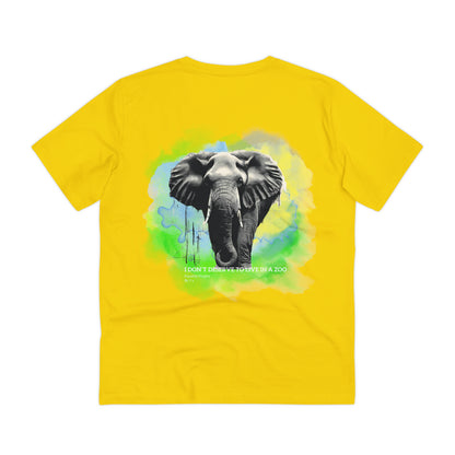 Organic  T-shirt - Unisex Elephant Green